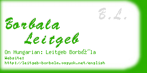 borbala leitgeb business card